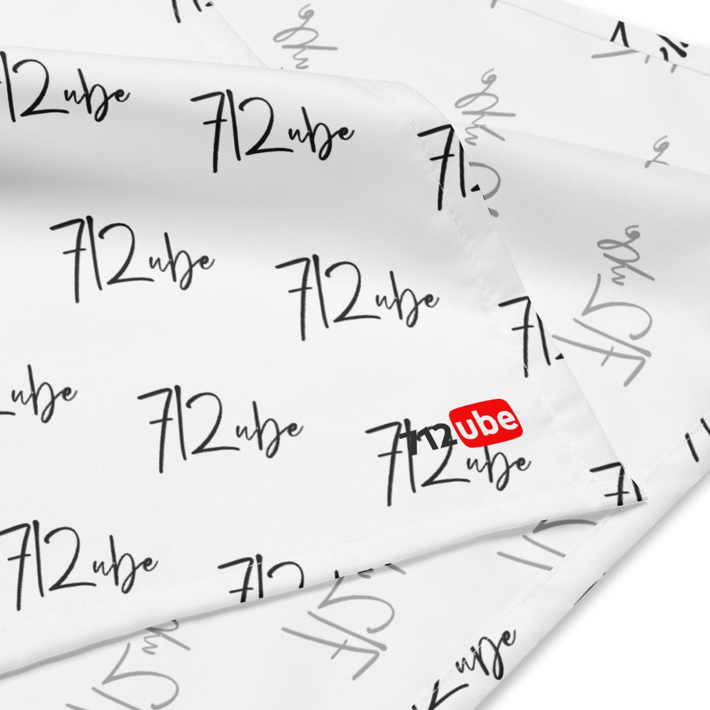 712ube Signature Series All-Over Print Bandana (White)