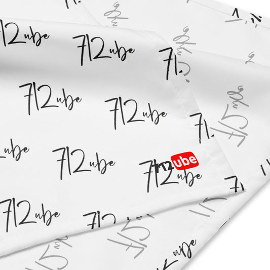 712ube Signature Series All-Over Print Bandana (White)