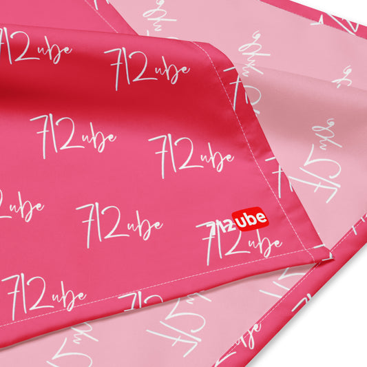 712ube Signature Series All-Over Print Bandana (Pink)