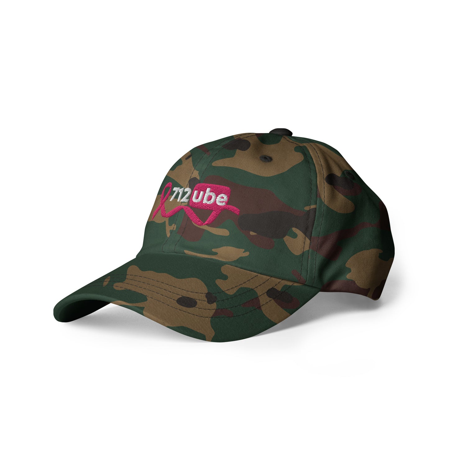 712ube Breast Cancer Awareness Unisex Dad Hat