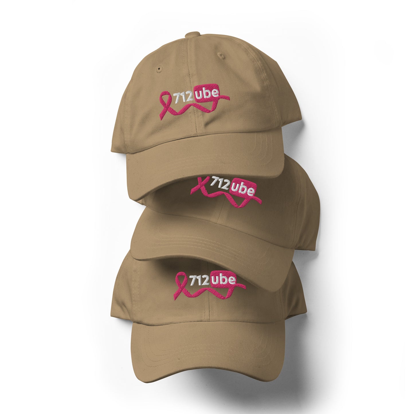 712ube Breast Cancer Awareness Unisex Dad Hat