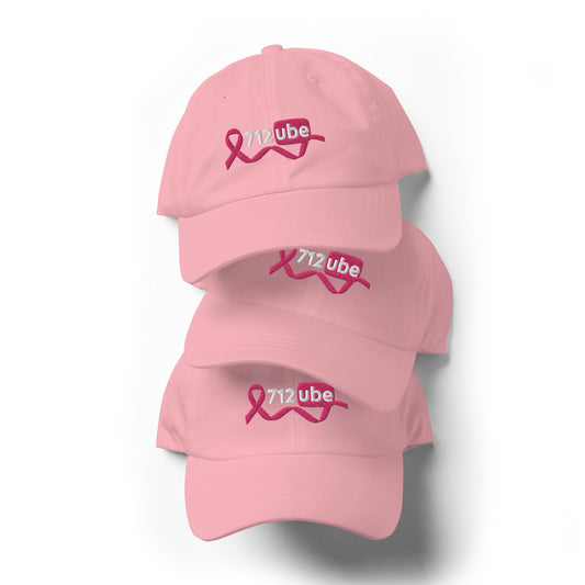 712ube Breast Cancer Awareness Unisex Dad Hat