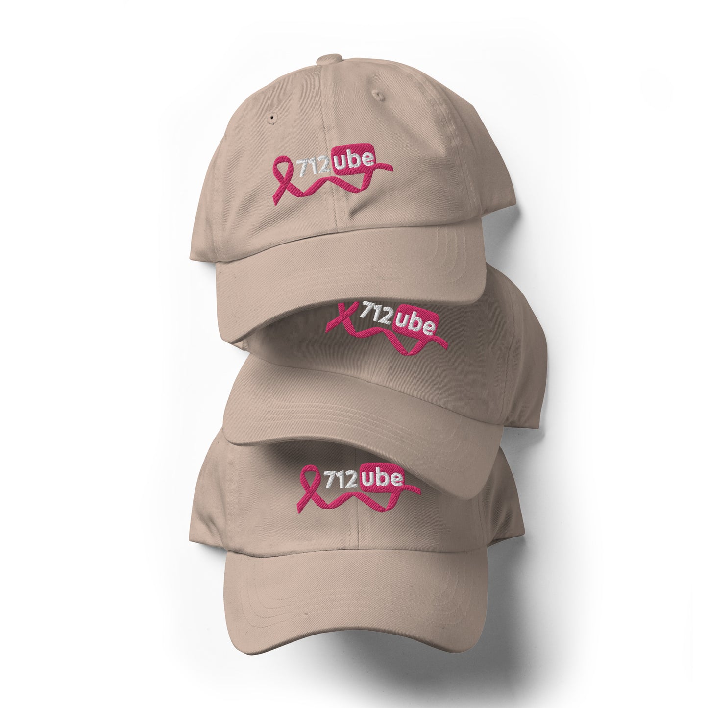 712ube Breast Cancer Awareness Unisex Dad Hat