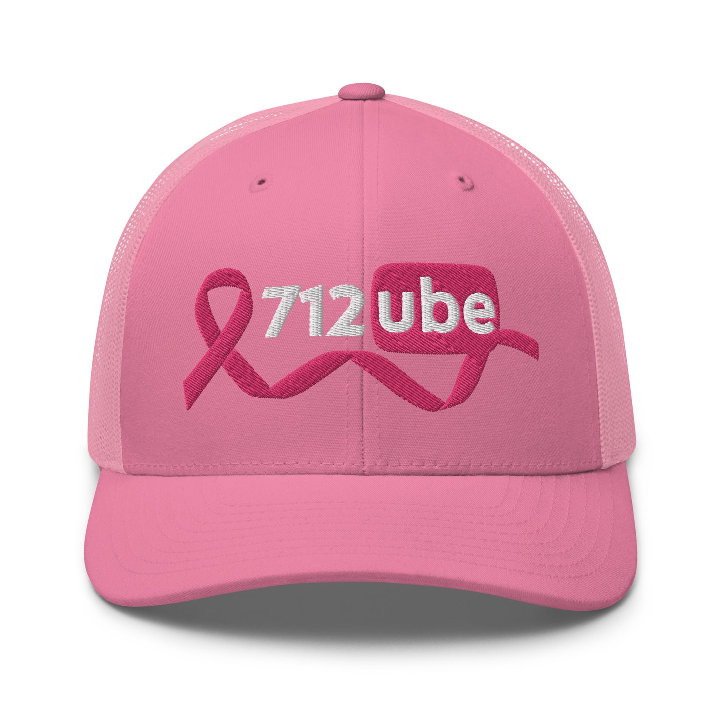 712ube Breast Cancer Awareness Unisex Trucker Hat