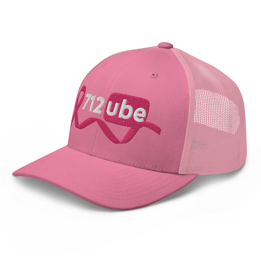 712ube Breast Cancer Awareness Unisex Trucker Hat