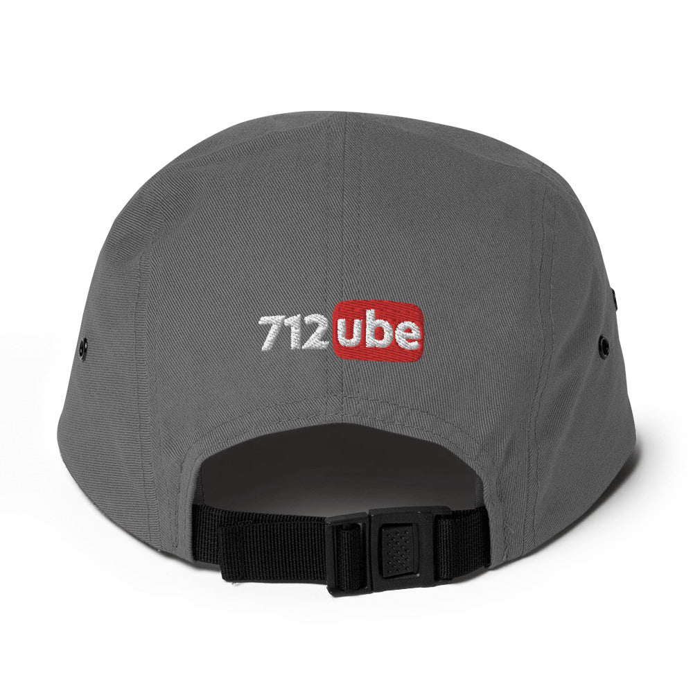 712ube Signature Series Five Panel Cap (Black Logo)