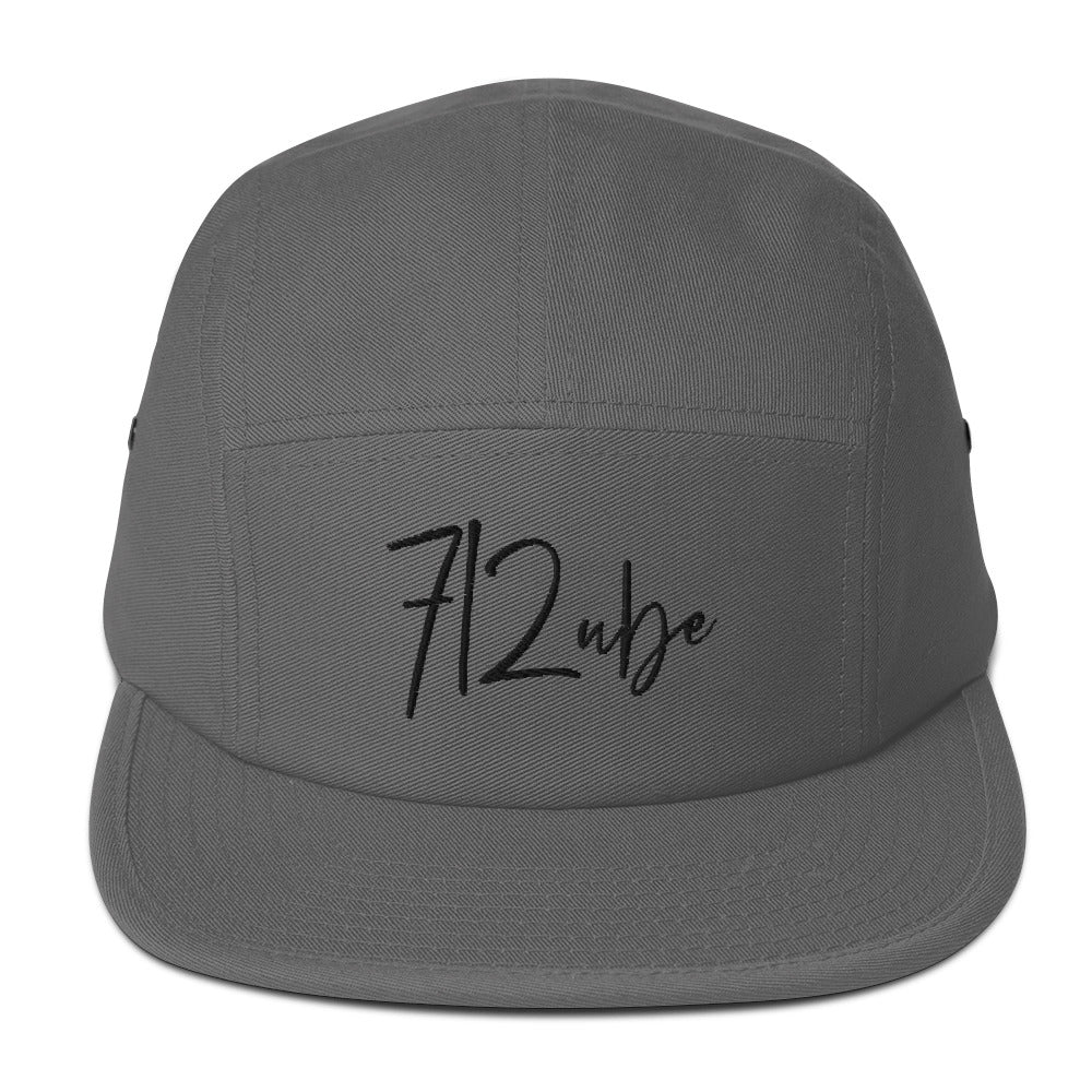 712ube Signature Series Five Panel Cap (Black Logo)