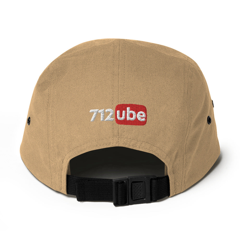 712ube Signature Series Five Panel Cap (Black Logo)