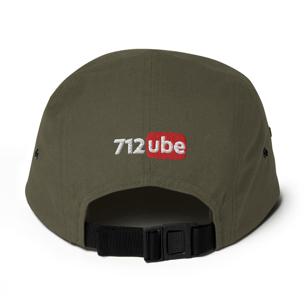 712ube Signature Series Five Panel Cap (Black Logo)