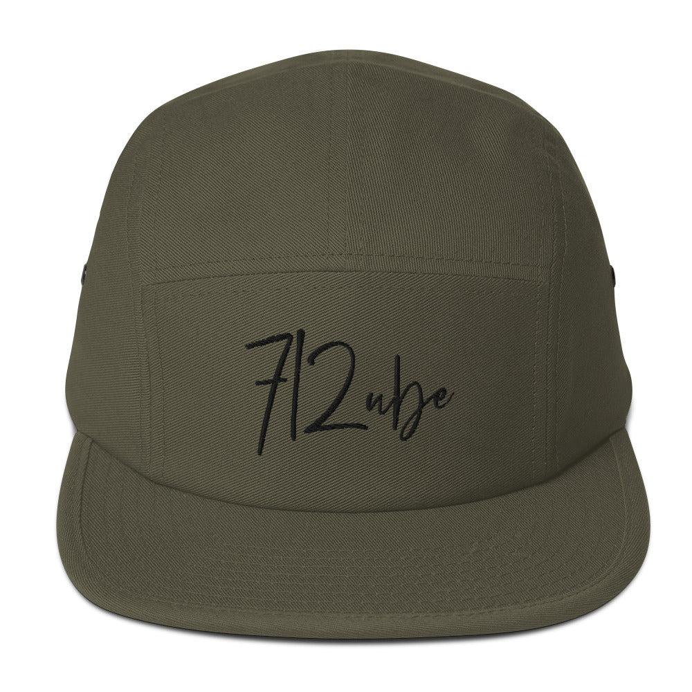 712ube Signature Series Five Panel Cap (Black Logo)