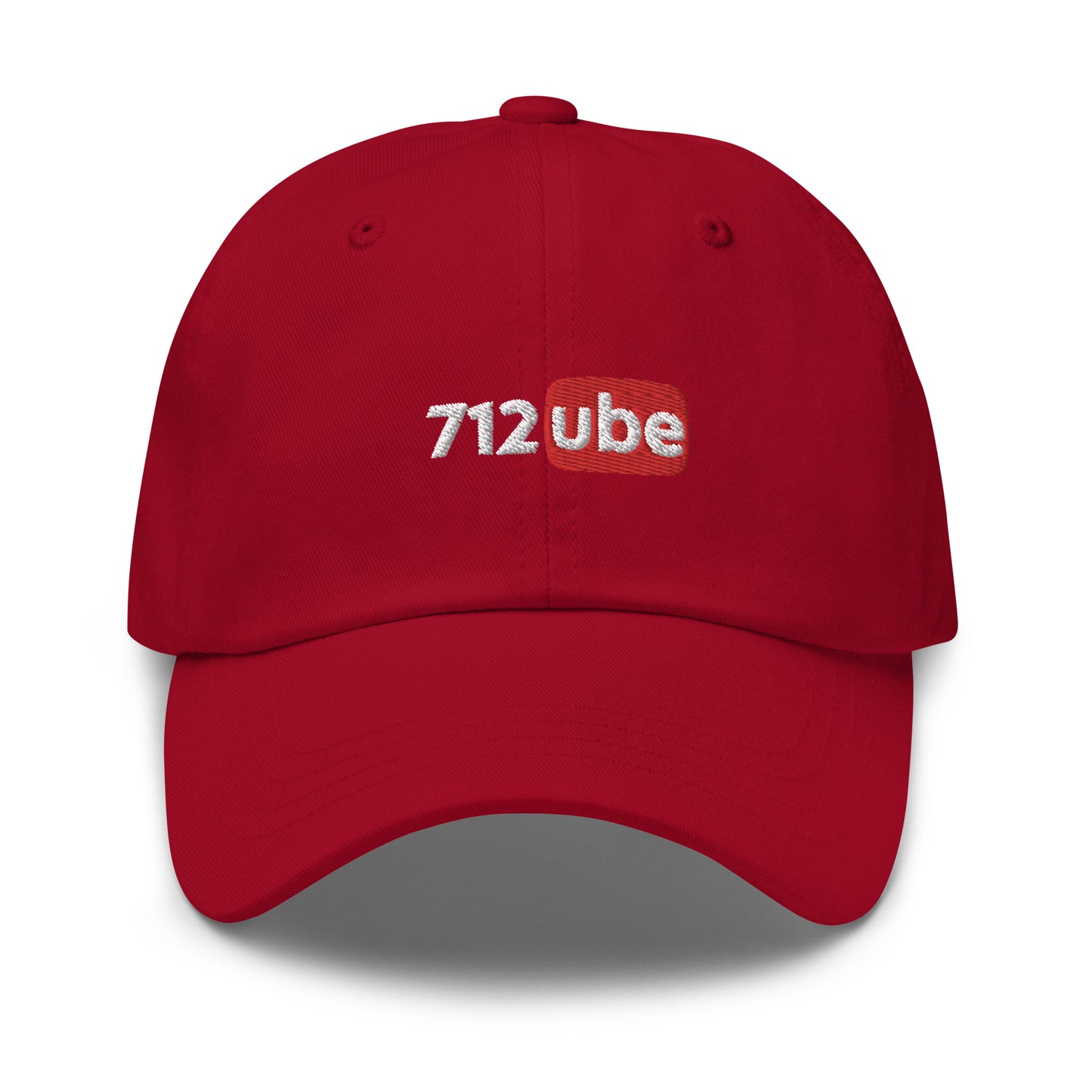 712ube Embroidered Dad Hat (White Lettering)