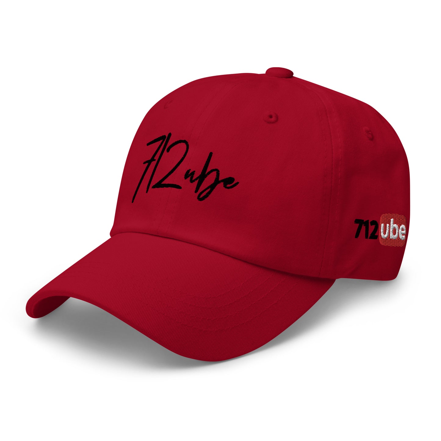 712ube Signature Series Embroidered Dad Hat (Black Logo)