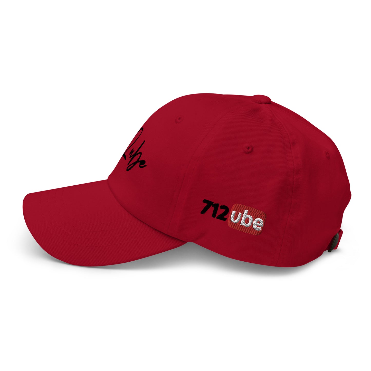 712ube Signature Series Embroidered Dad Hat (Black Logo)