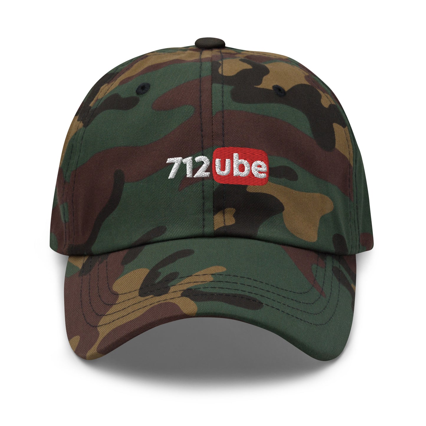 712ube Embroidered Dad Hat (White Lettering)