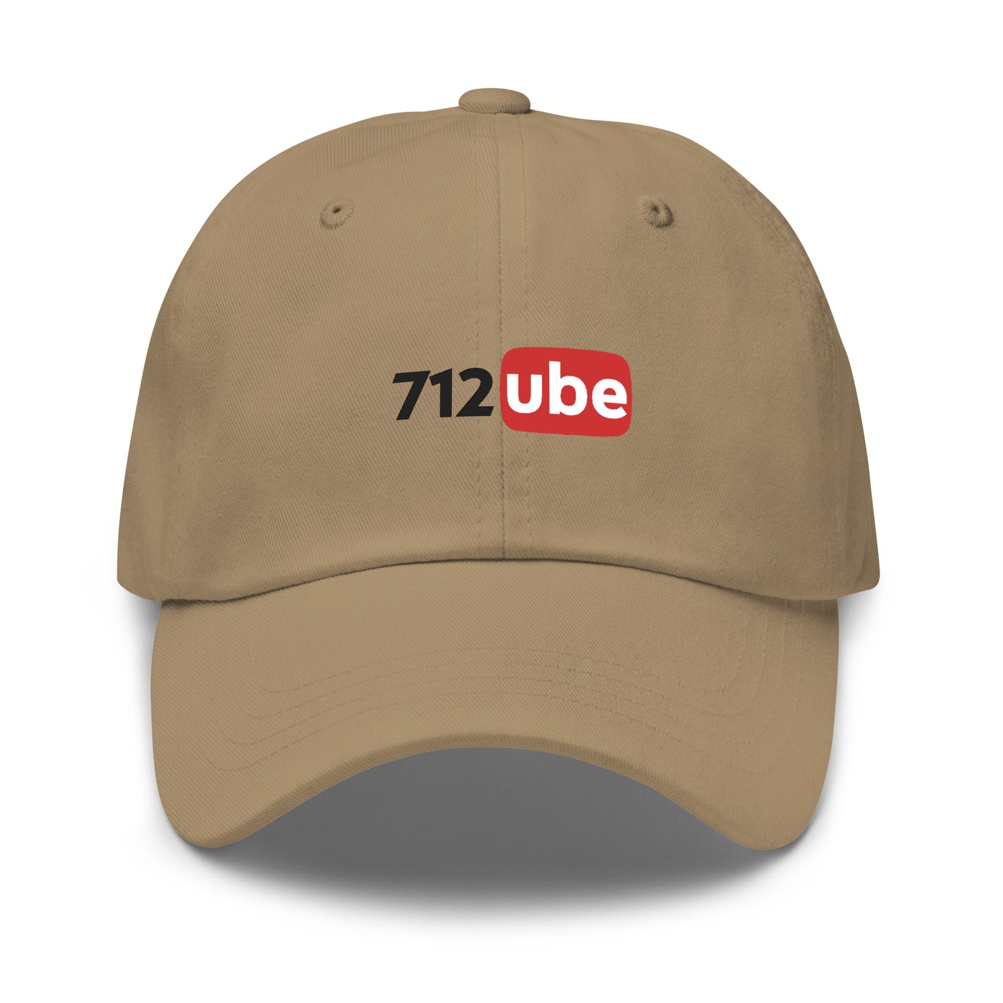 712ube Embroidered Dad Hat (Black Lettering)