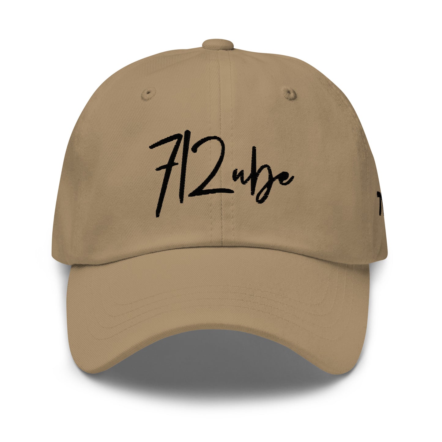 712ube Signature Series Embroidered Dad Hat (Black Logo)