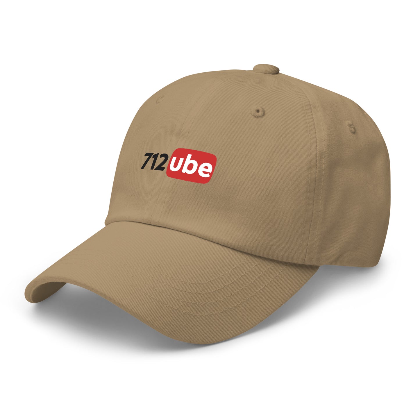 712ube Embroidered Dad Hat (Black Lettering)