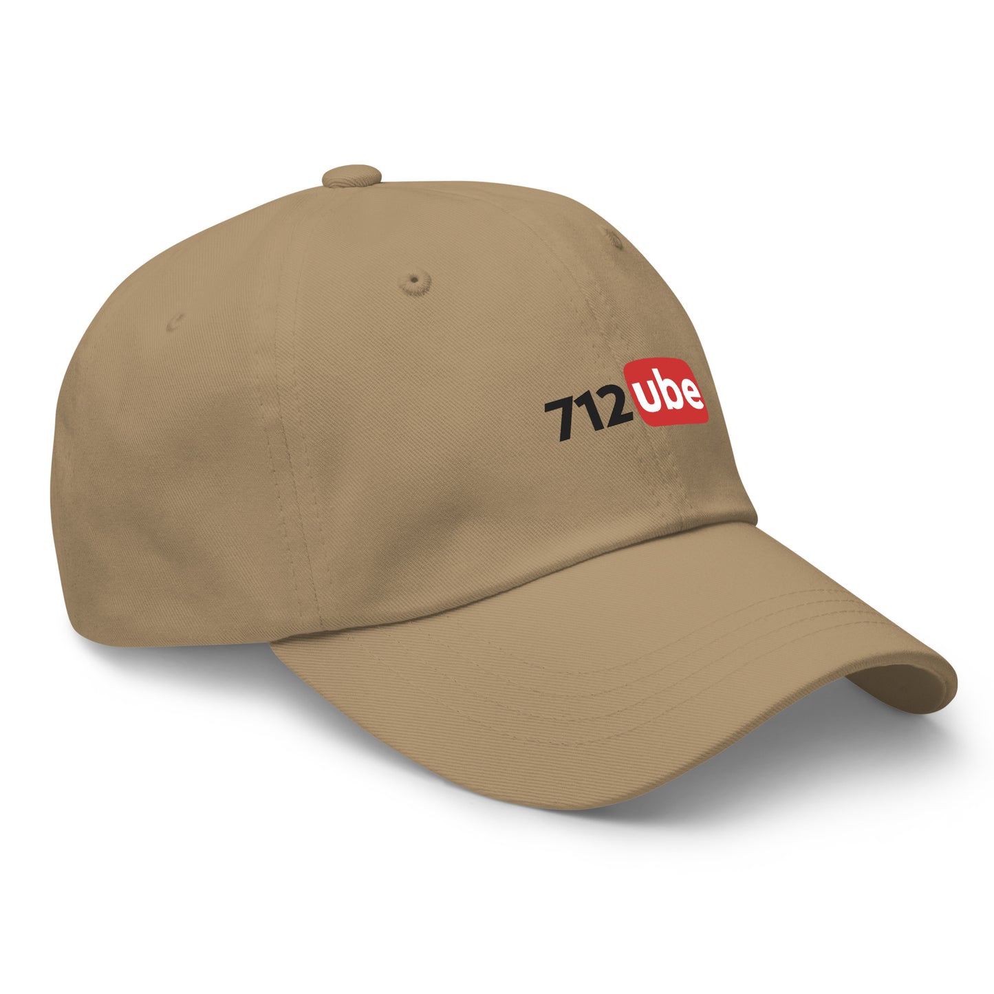 712ube Embroidered Dad Hat (Black Lettering)