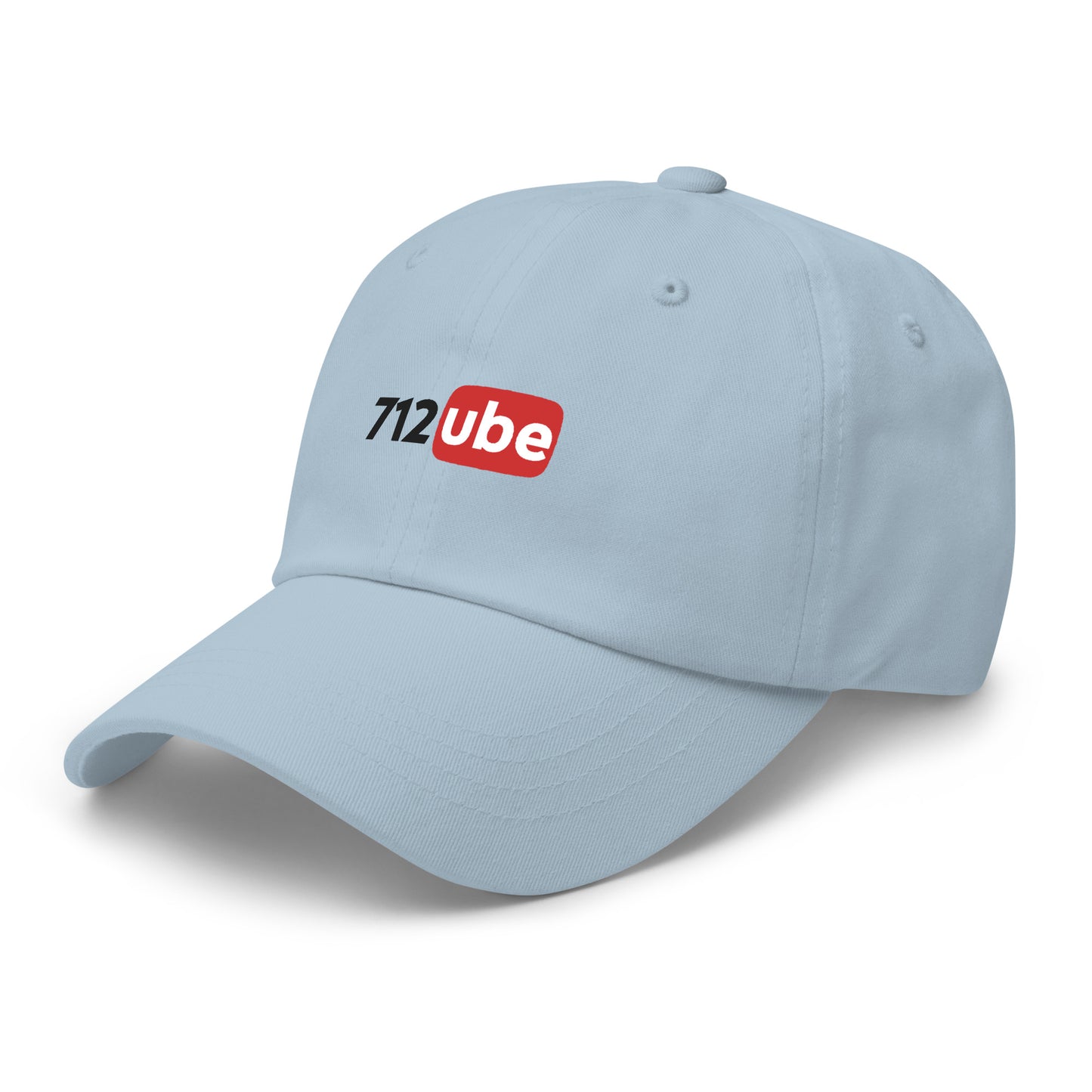 712ube Embroidered Dad Hat (Black Lettering)