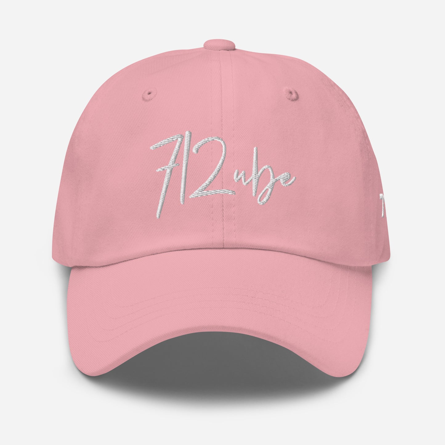 712ube Signature Series Embroidered Dad Hat (White Logo)