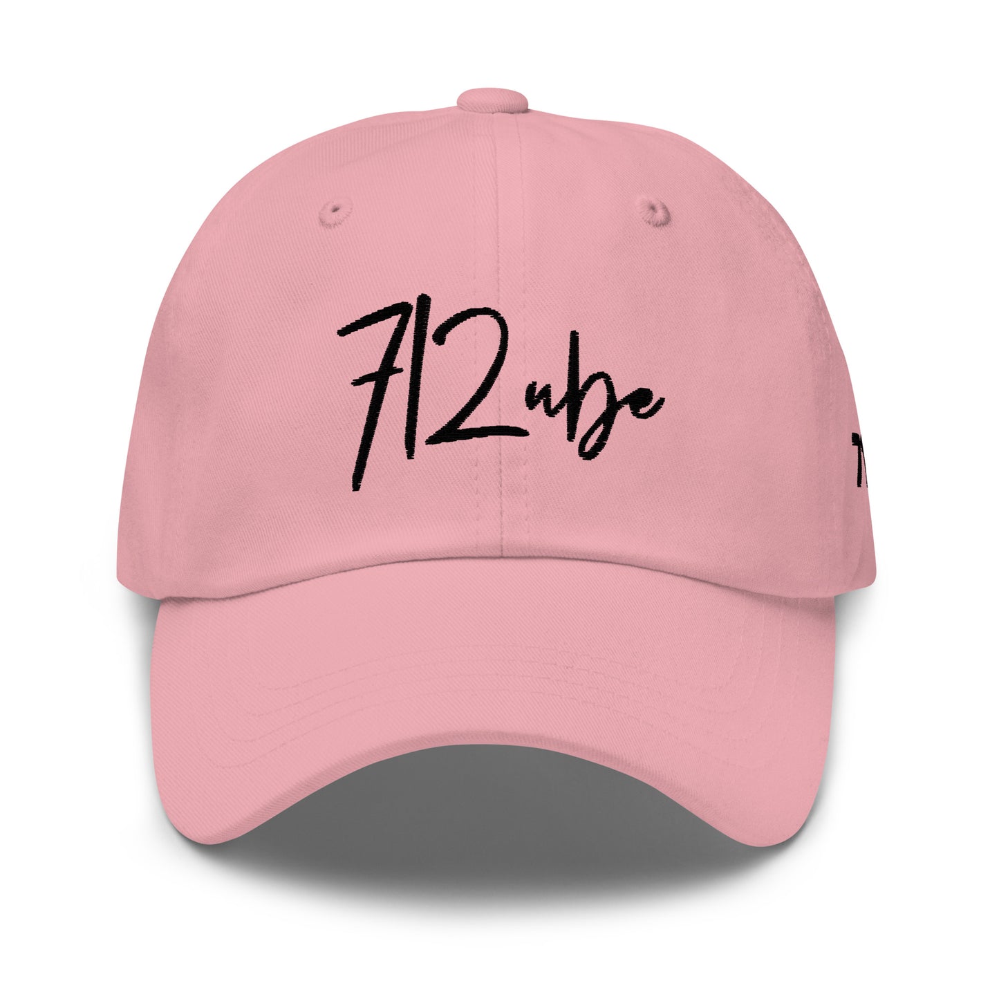 712ube Signature Series Embroidered Dad Hat (Black Logo)