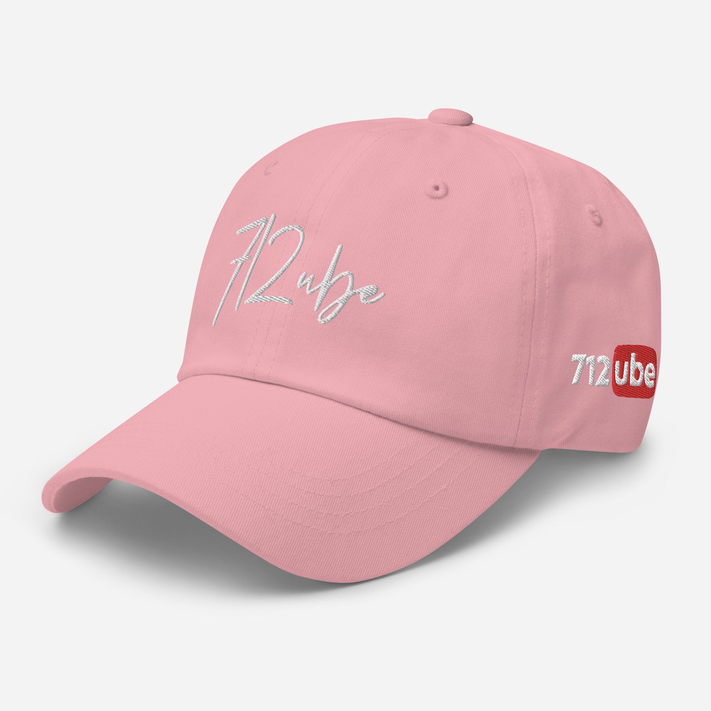 712ube Signature Series Embroidered Dad Hat (White Logo)