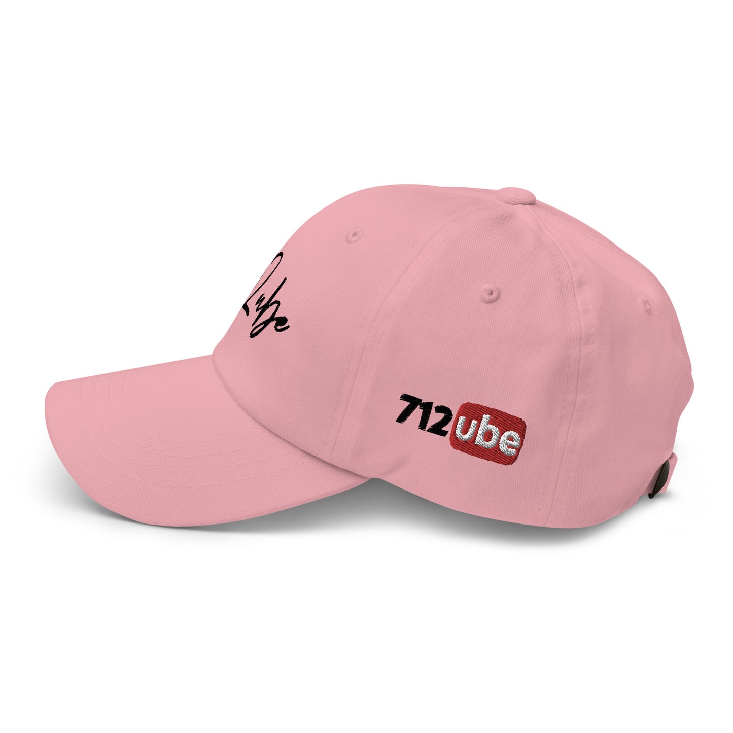 712ube Signature Series Embroidered Dad Hat (Black Logo)