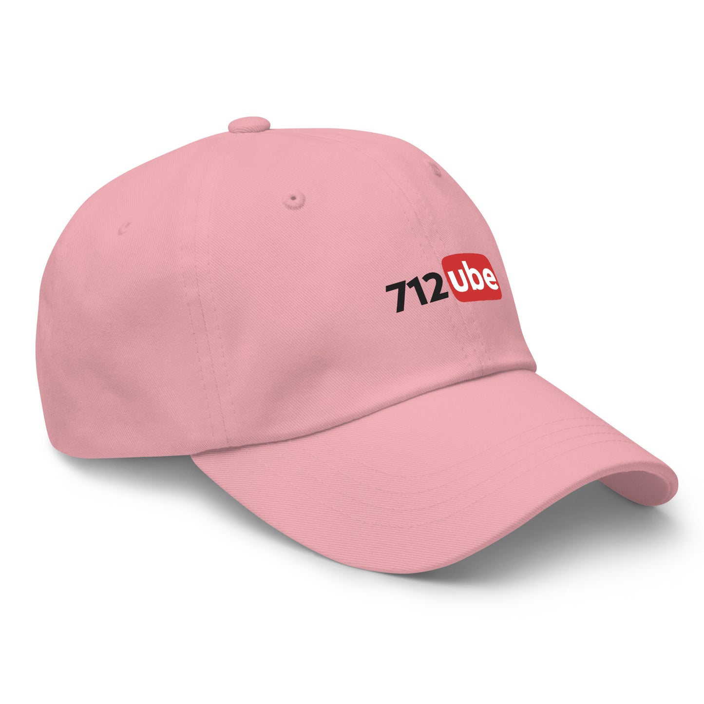 712ube Embroidered Dad Hat (Black Lettering)