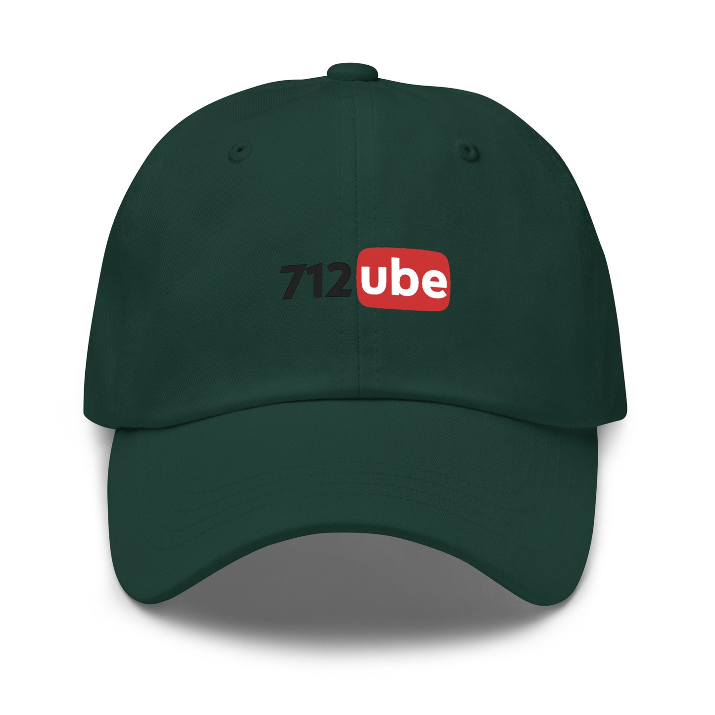 712ube Embroidered Dad Hat (Black Lettering)