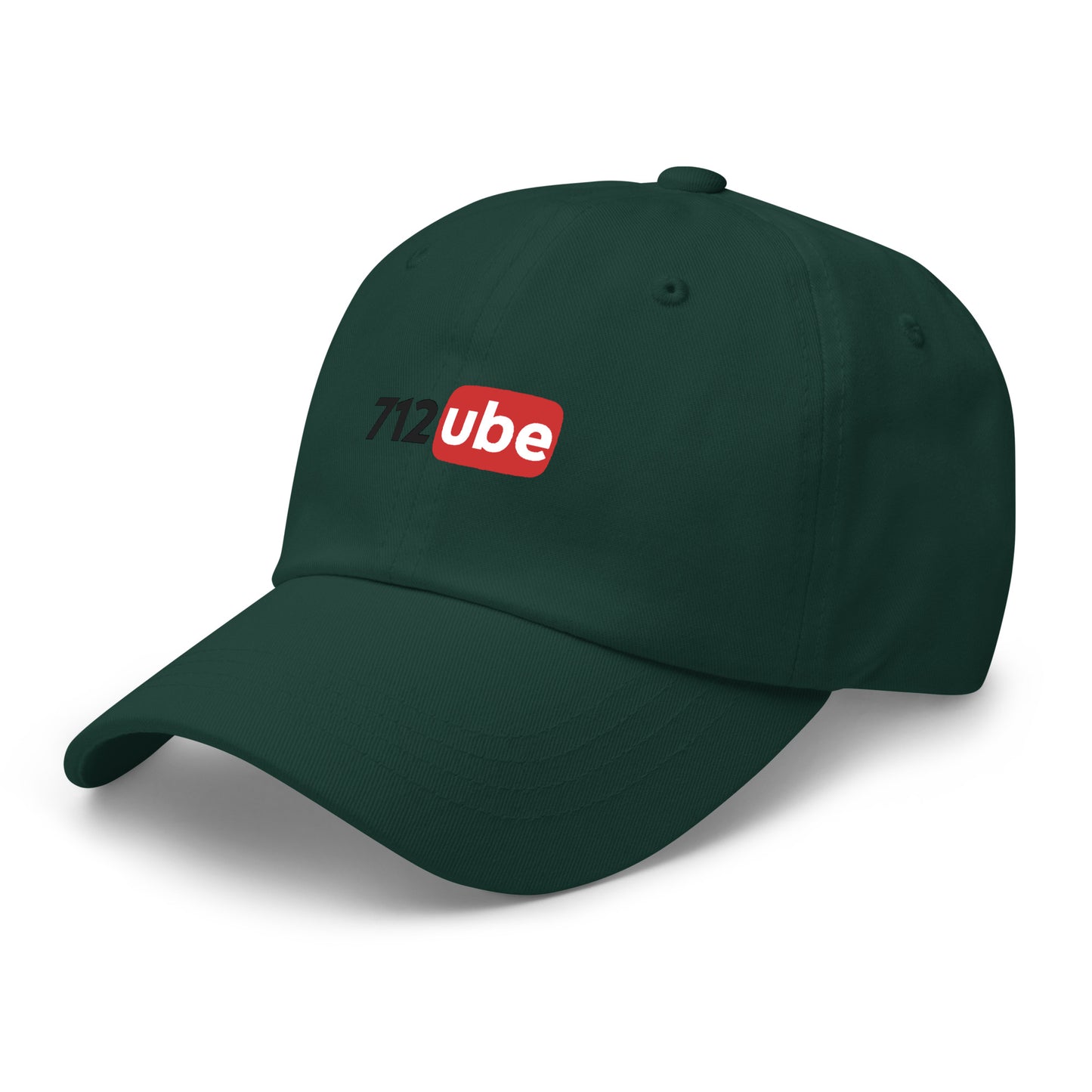 712ube Embroidered Dad Hat (Black Lettering)