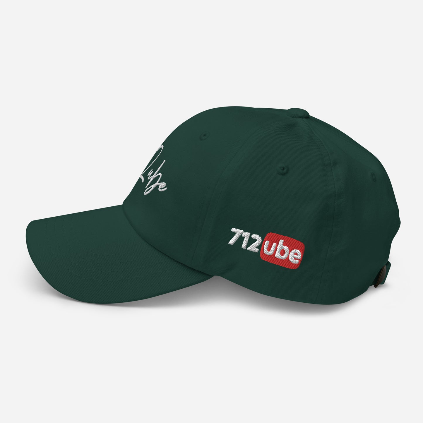 712ube Signature Series Embroidered Dad Hat (White Logo)