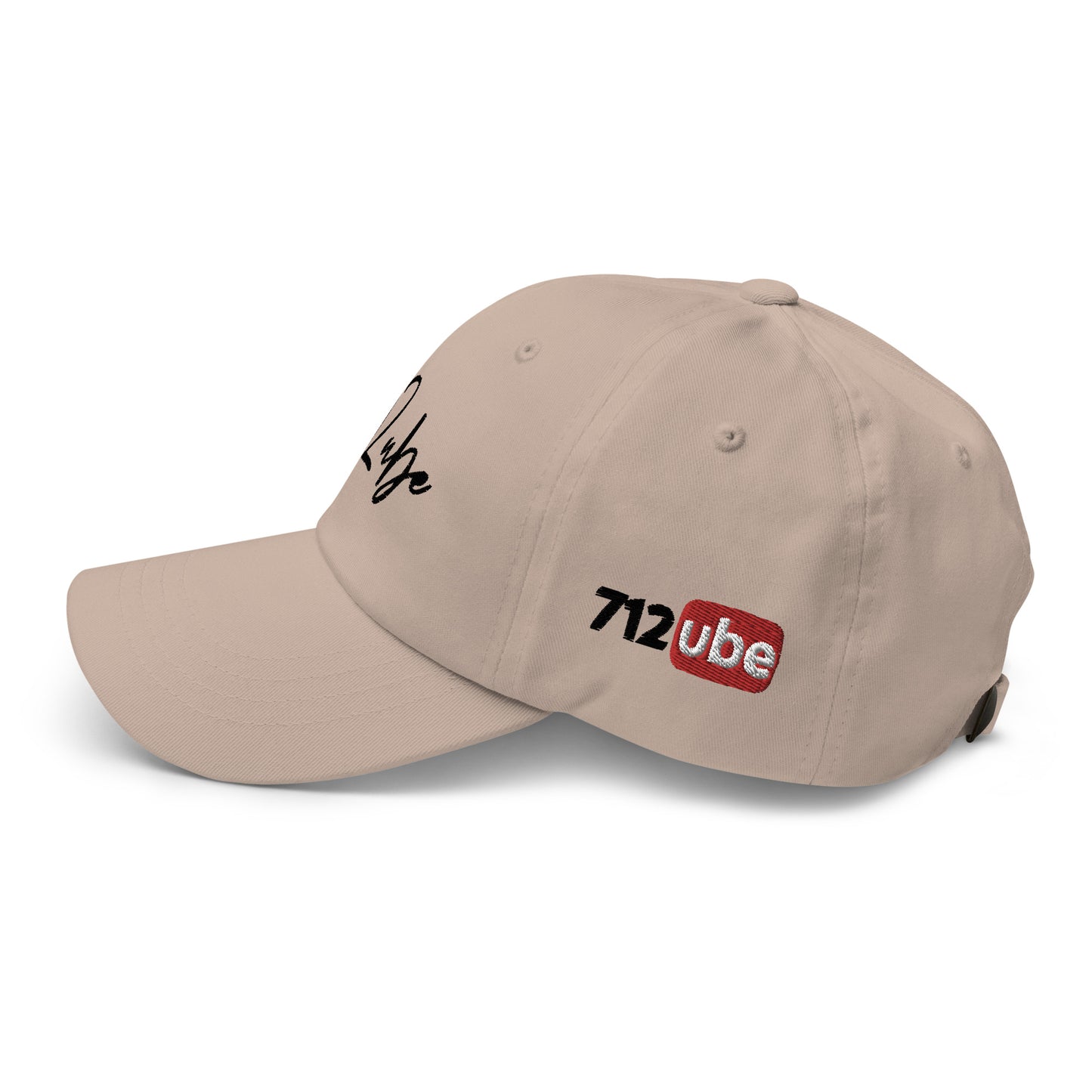 712ube Signature Series Embroidered Dad Hat (Black Logo)