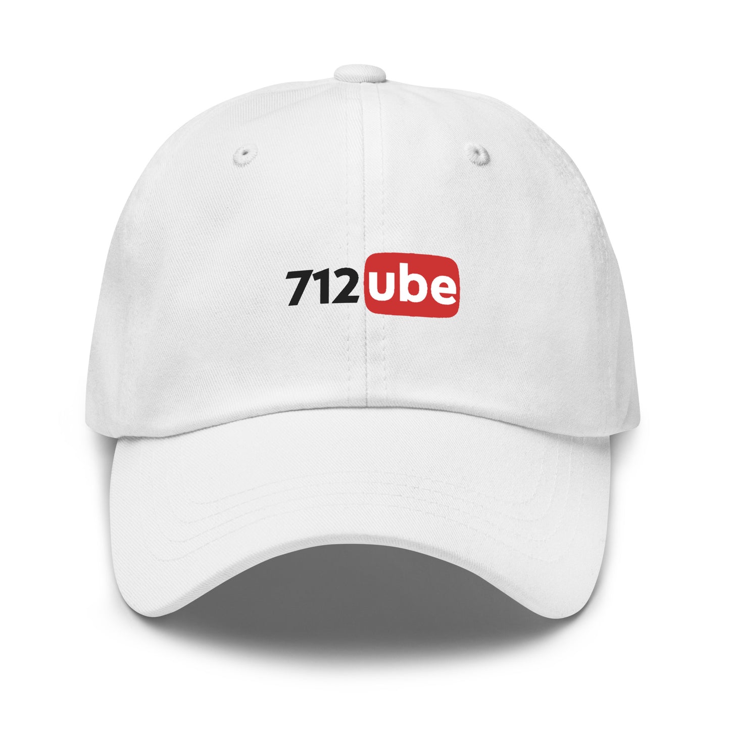 712ube Embroidered Dad Hat (Black Lettering)