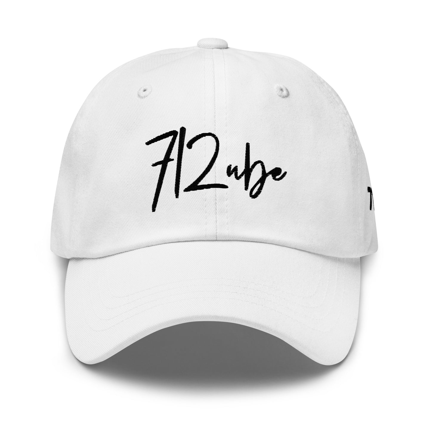 712ube Signature Series Embroidered Dad Hat (Black Logo)