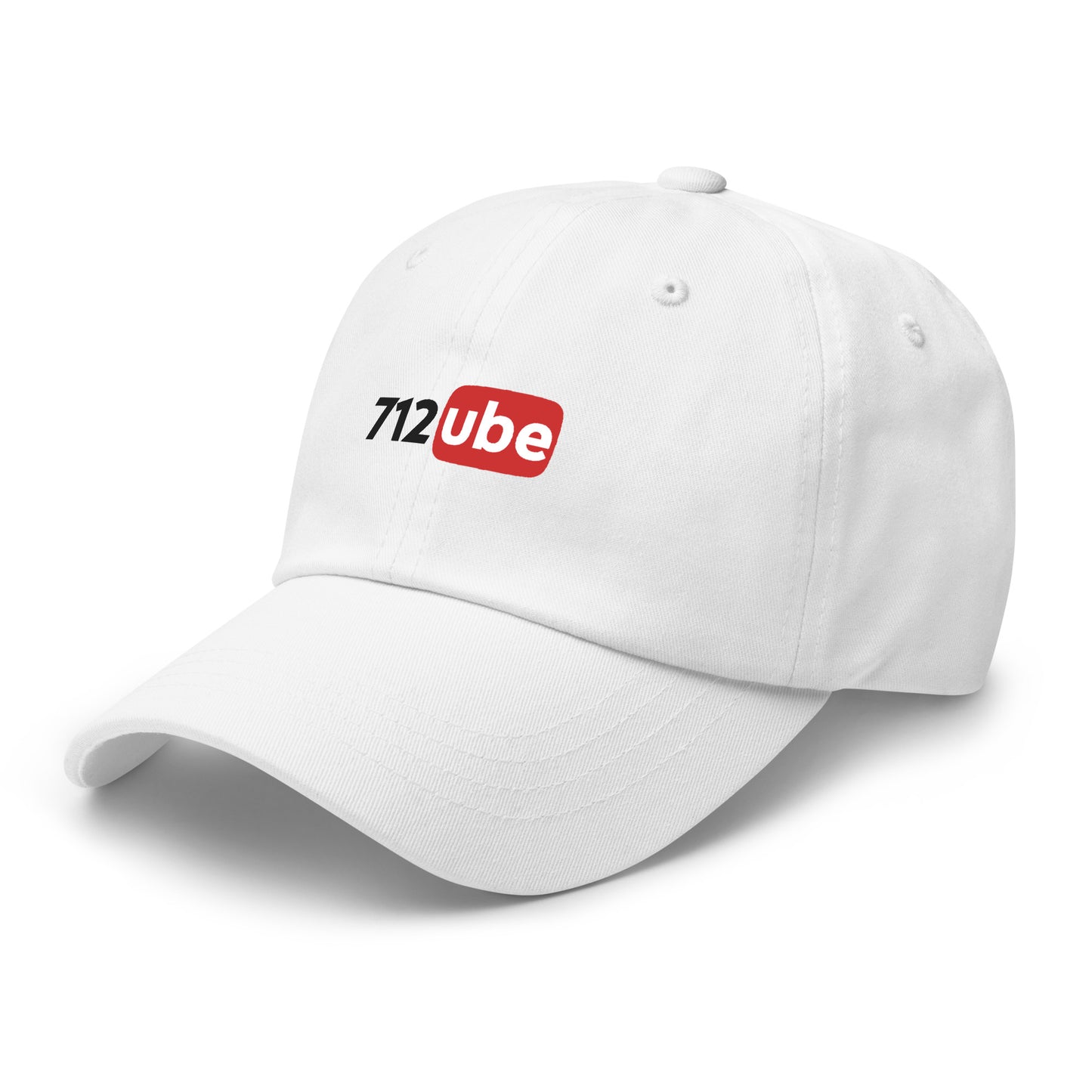 712ube Embroidered Dad Hat (Black Lettering)