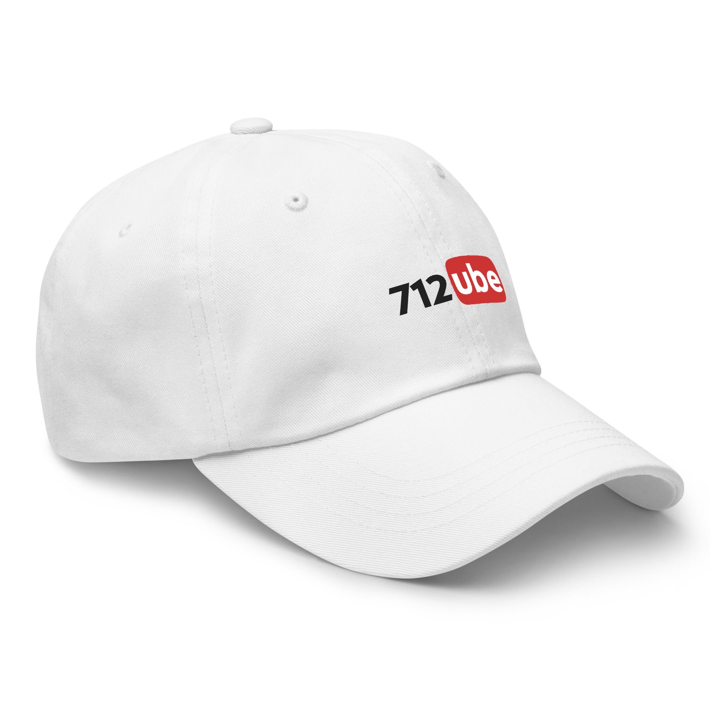 712ube Embroidered Dad Hat (Black Lettering)