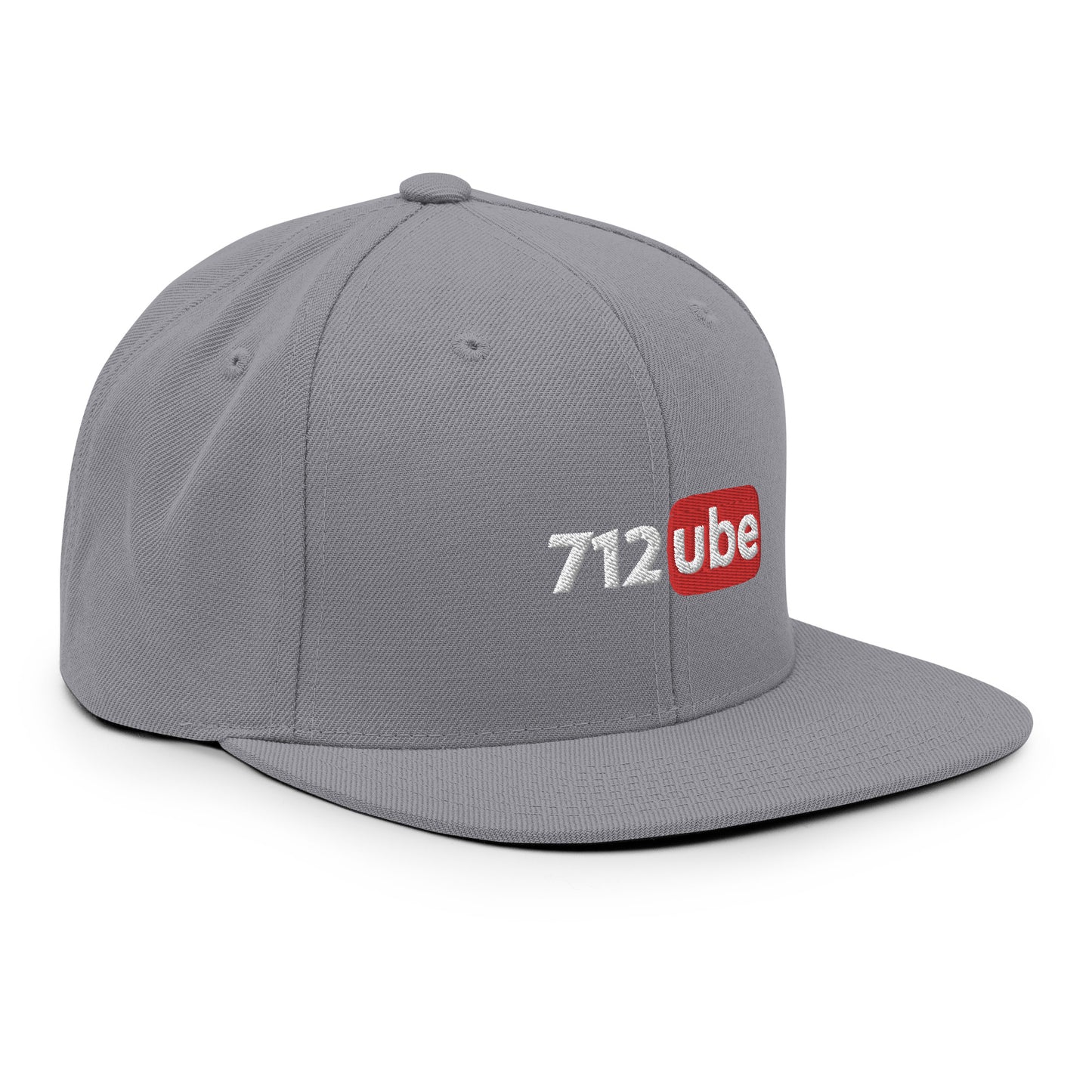 712ube Embroidered Snapback Hat (White Lettering)