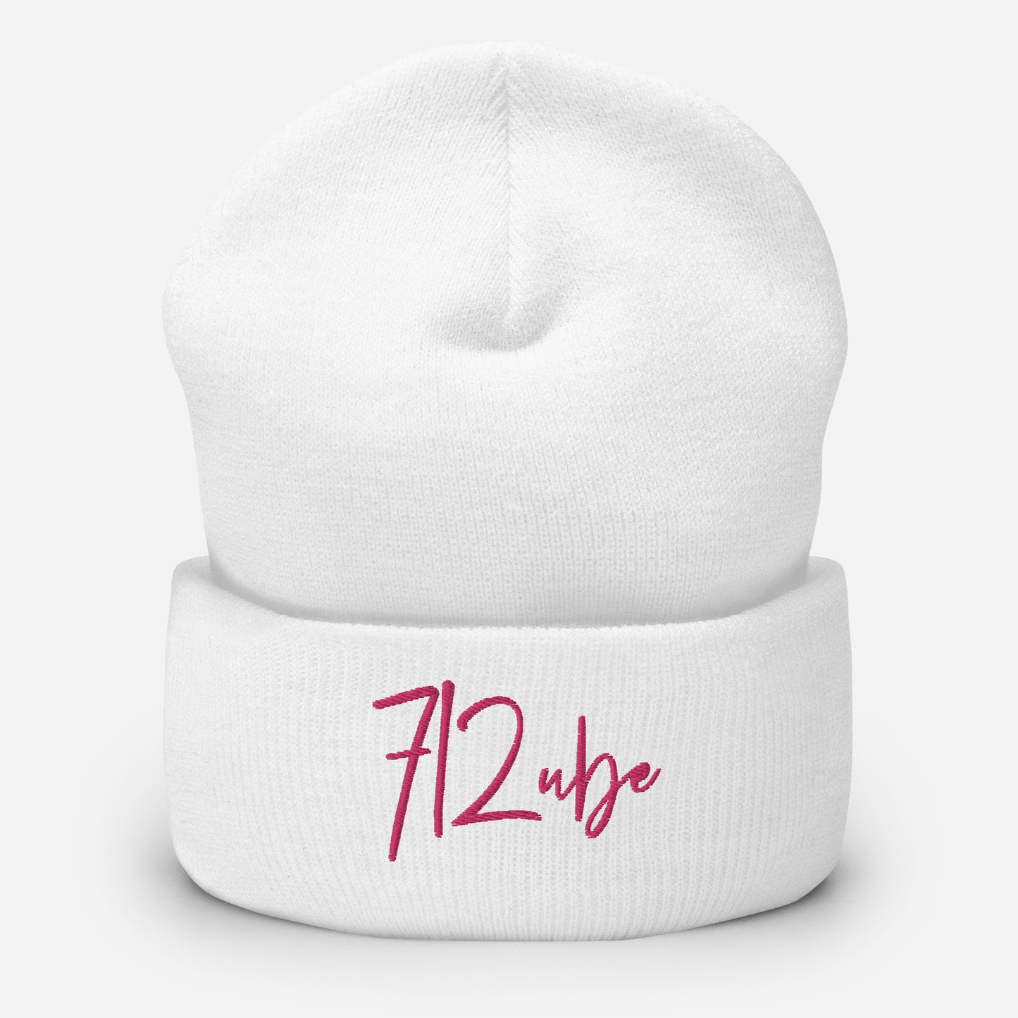 712ube Signature Series Cuffed Beanie (Hot Pink)