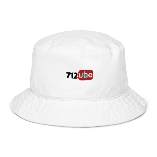 712ube Embroidered Bucket Hat (Black Lettering)