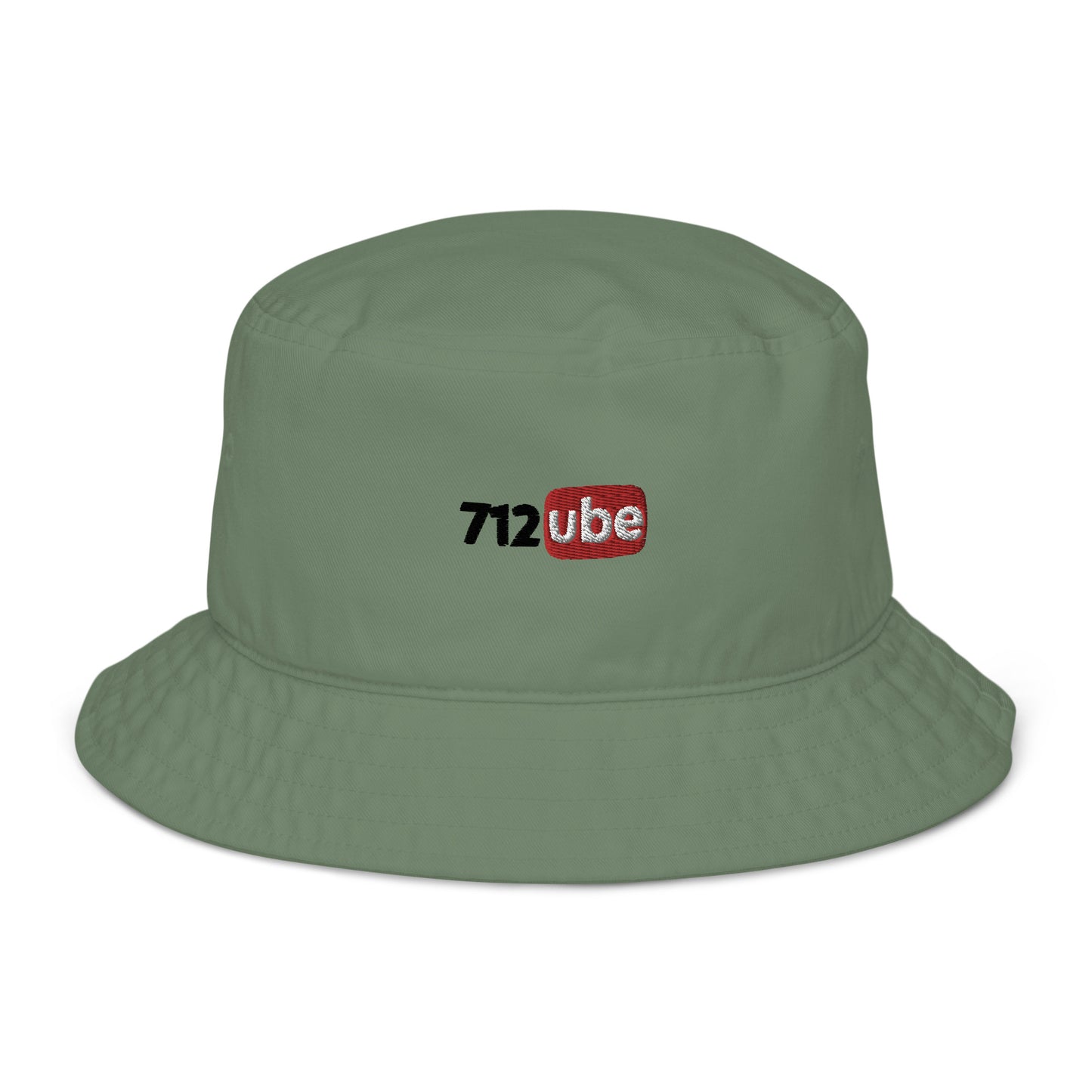 712ube Embroidered Bucket Hat (Black Lettering)