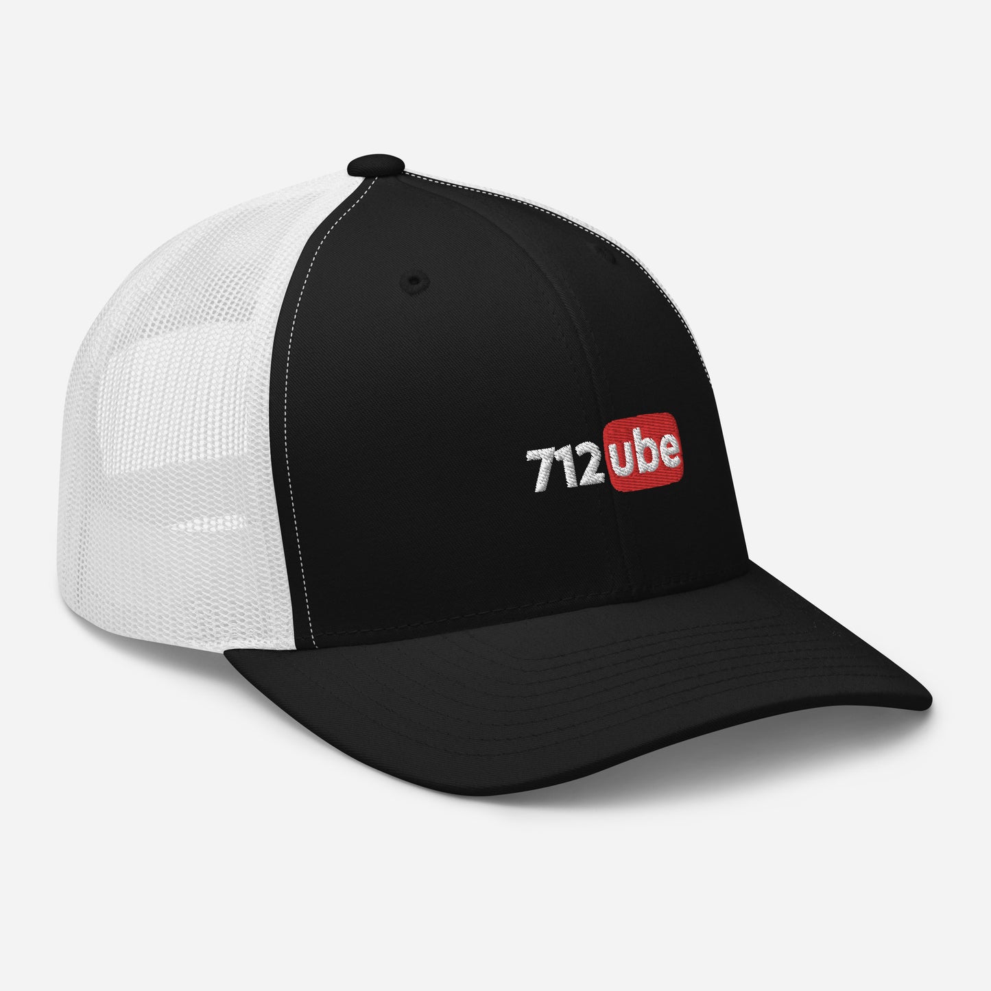 712ube Embroidered Trucker Cap (White Lettering)