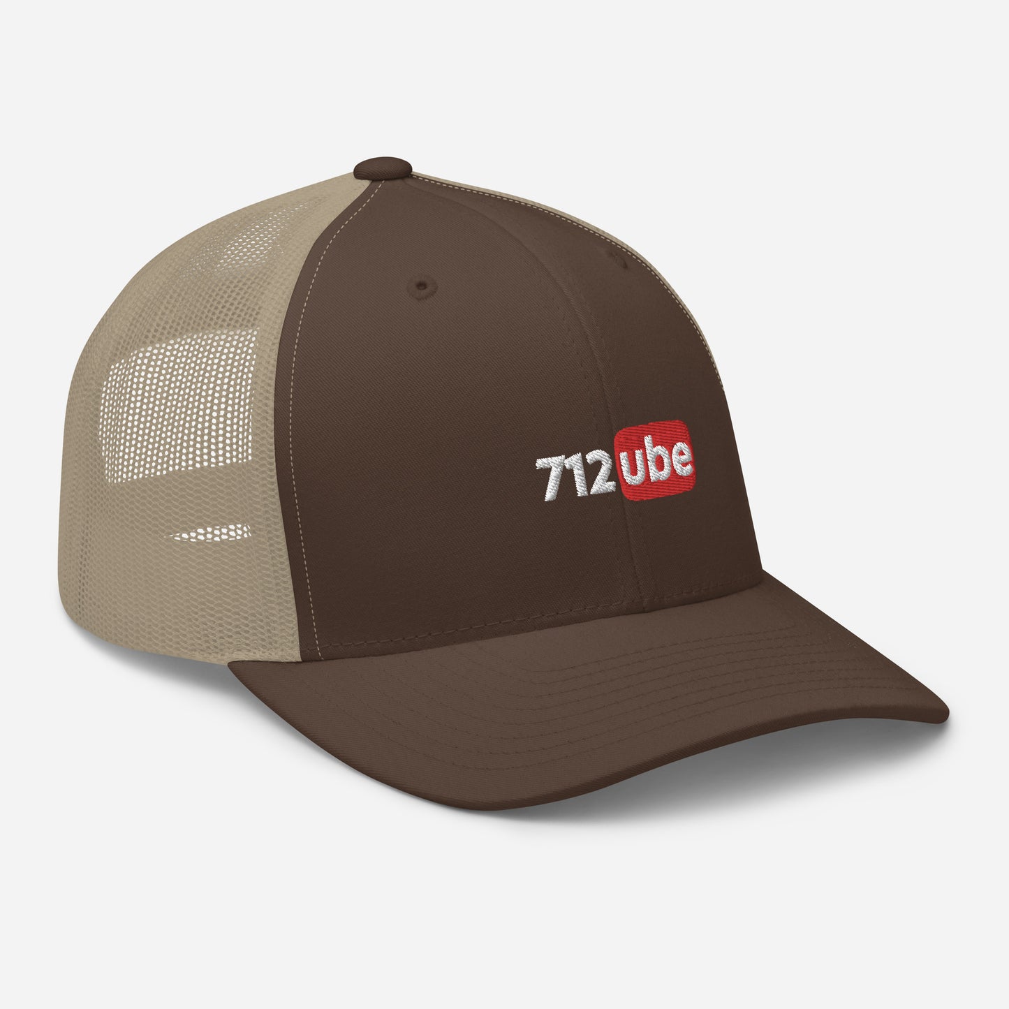 712ube Embroidered Trucker Cap (White Lettering)