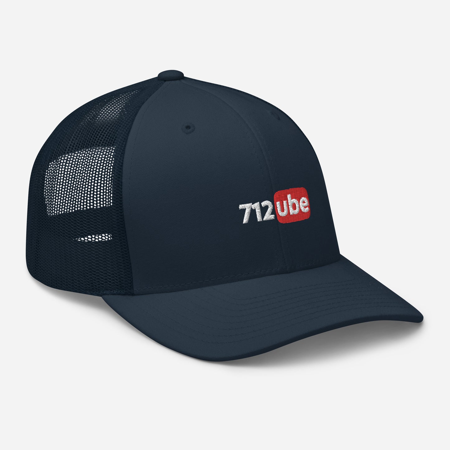 712ube Embroidered Trucker Cap (White Lettering)