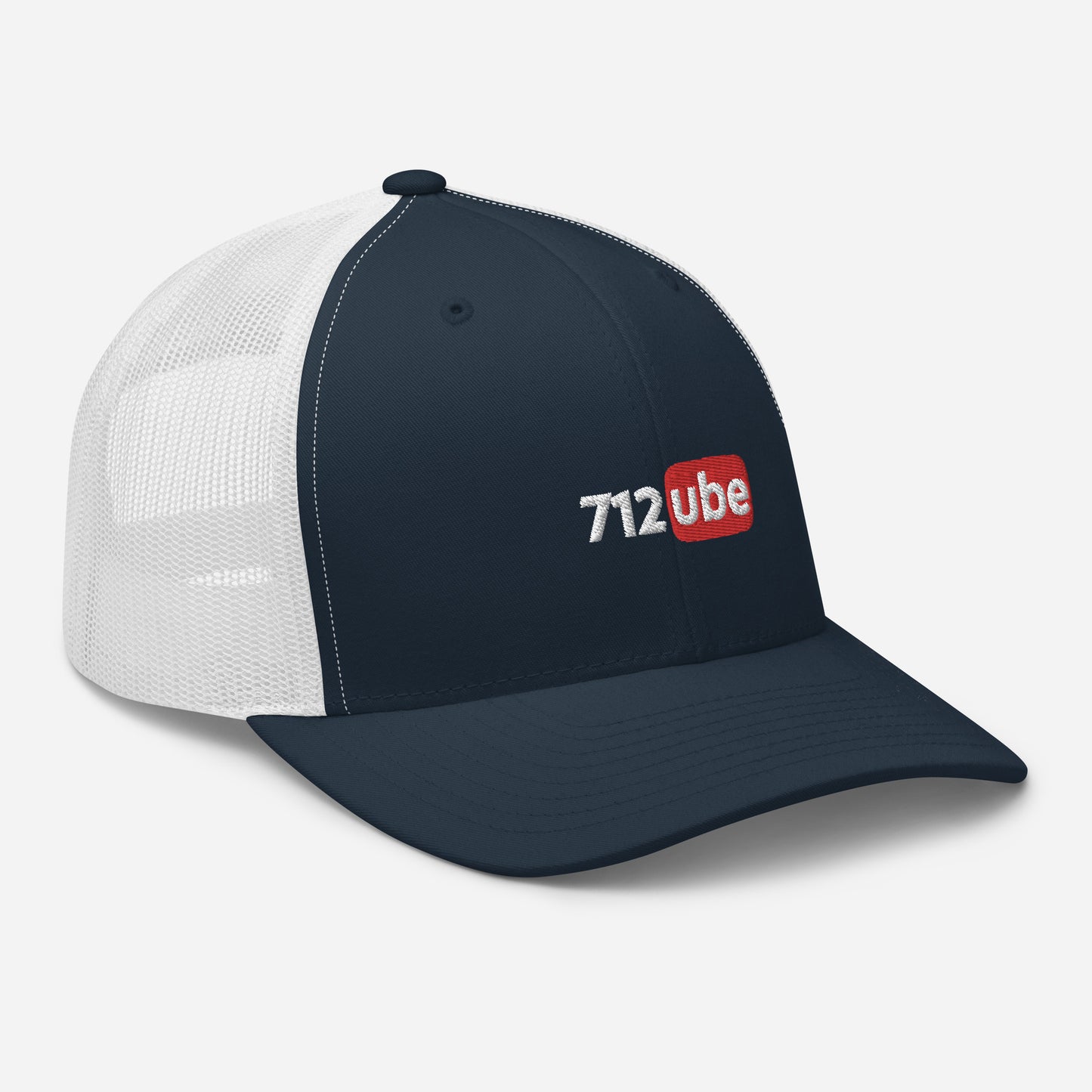 712ube Embroidered Trucker Cap (White Lettering)