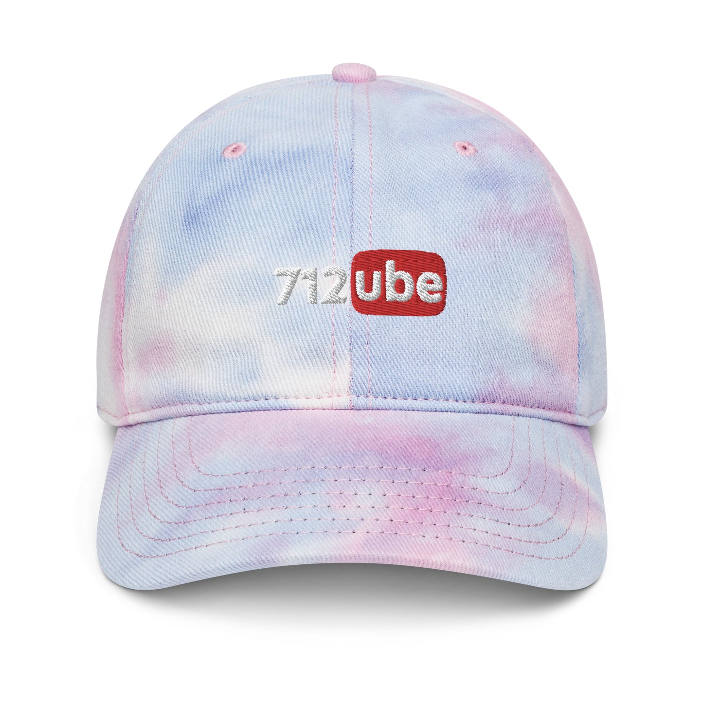 712ube Embroidered Tie Dye Hat