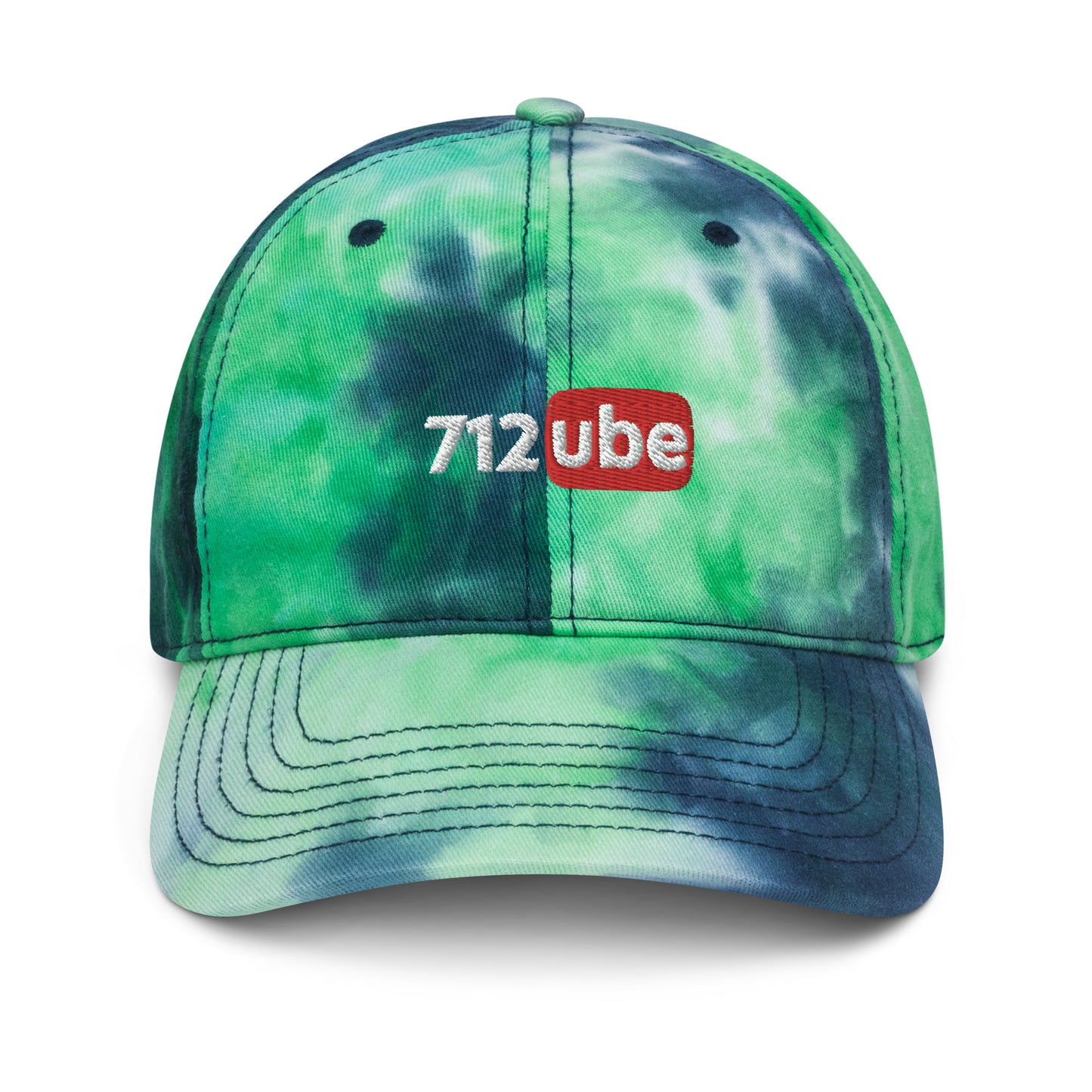 712ube Embroidered Tie Dye Hat