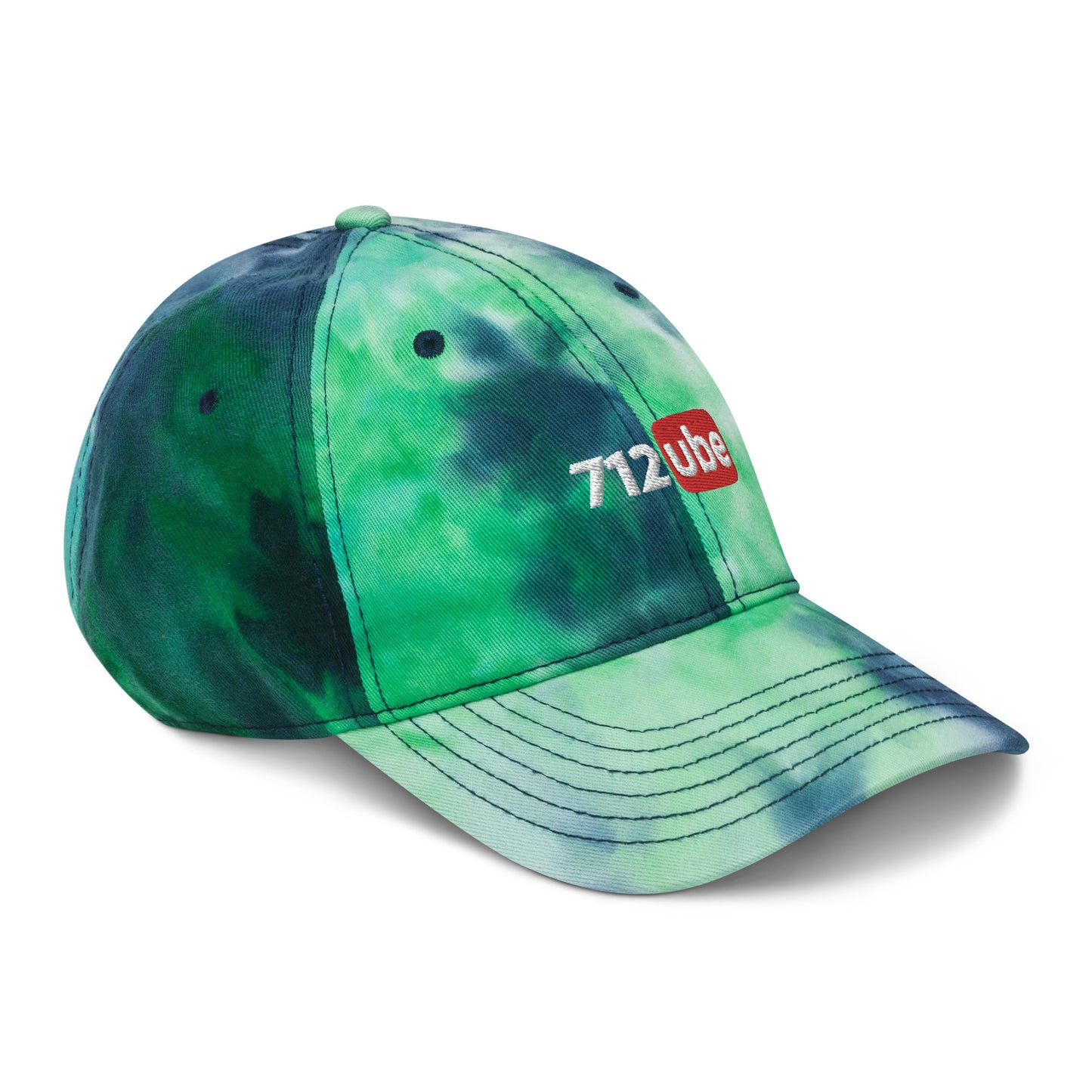 712ube Embroidered Tie Dye Hat