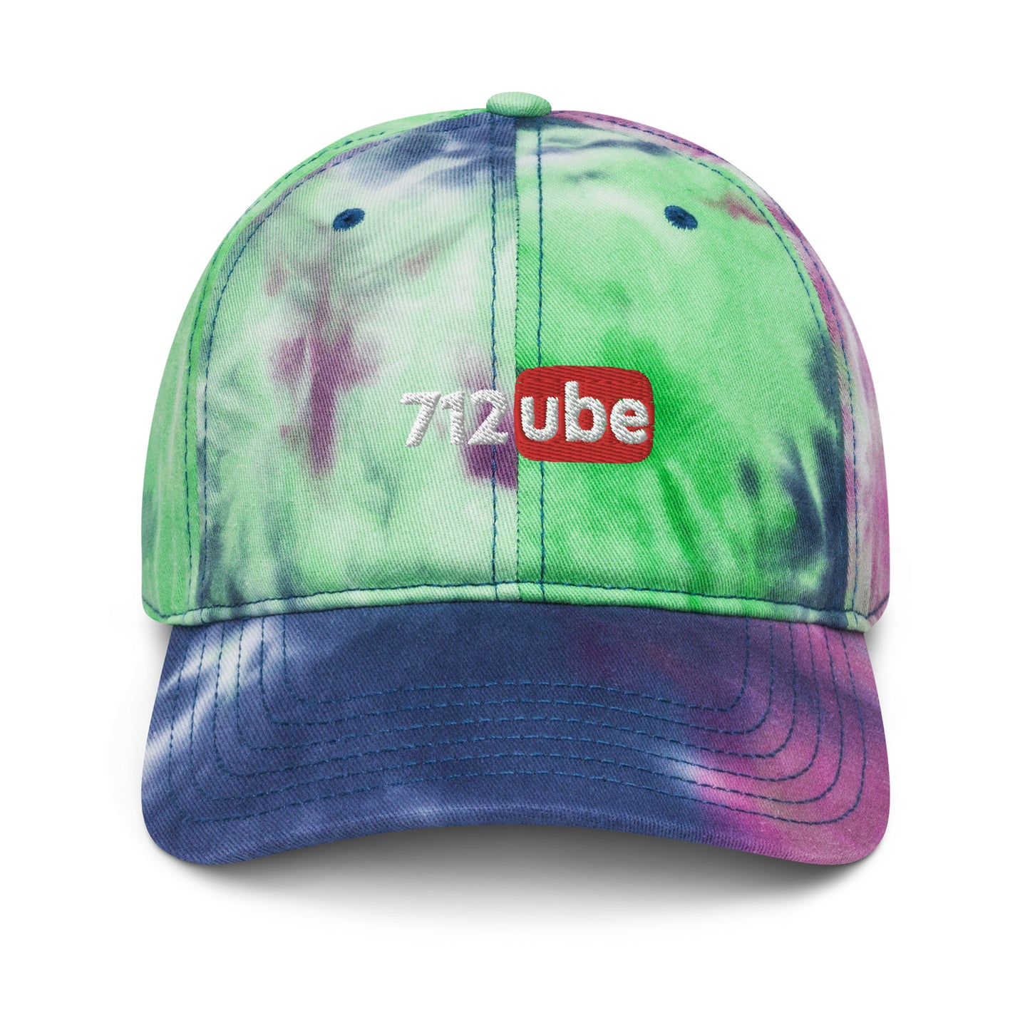 712ube Embroidered Tie Dye Hat