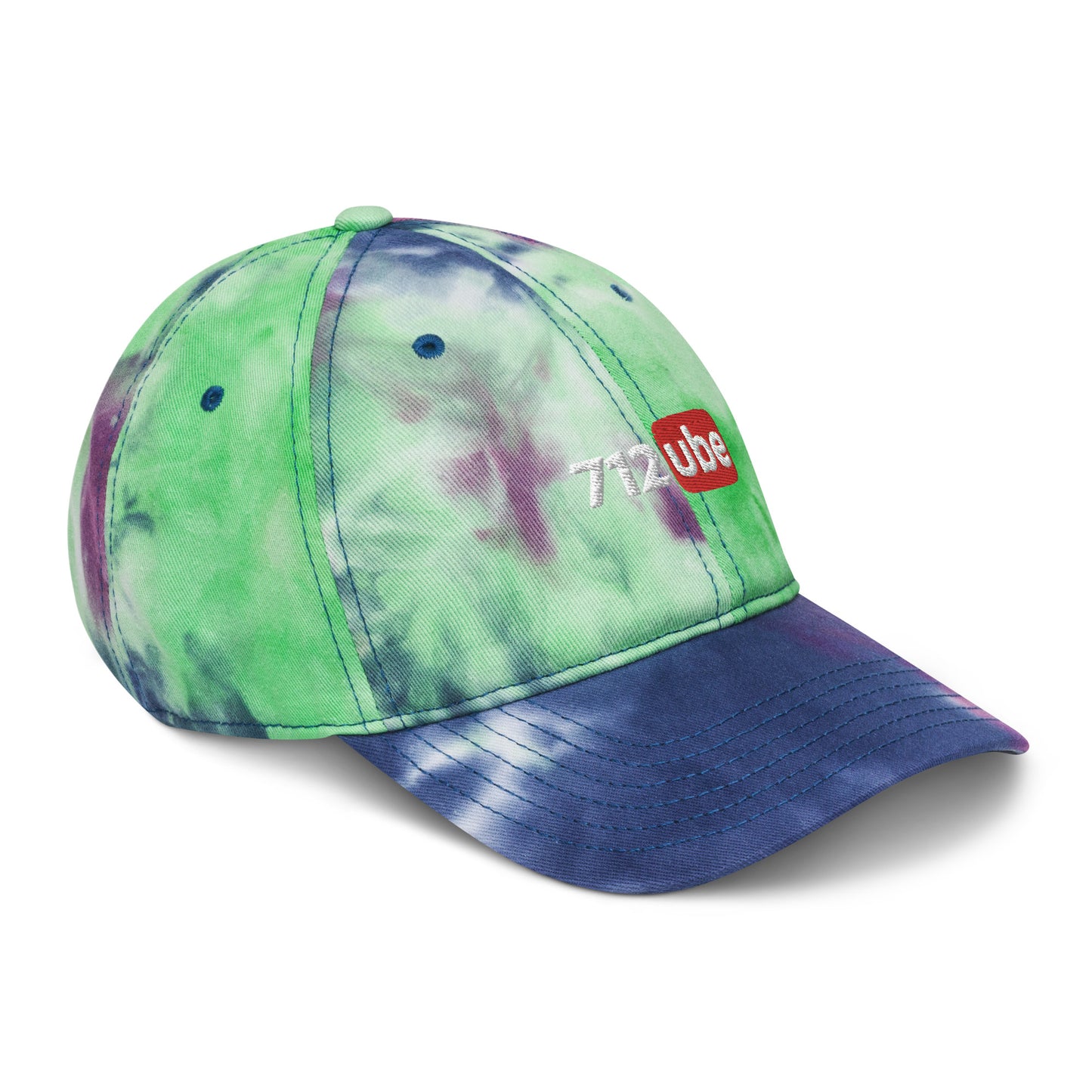 712ube Embroidered Tie Dye Hat